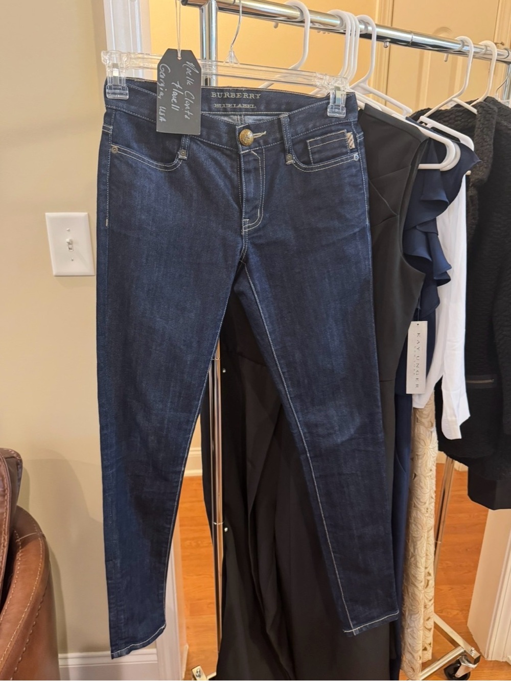 Burberry Blue Label Dark Blue Stretch Denim Jeans